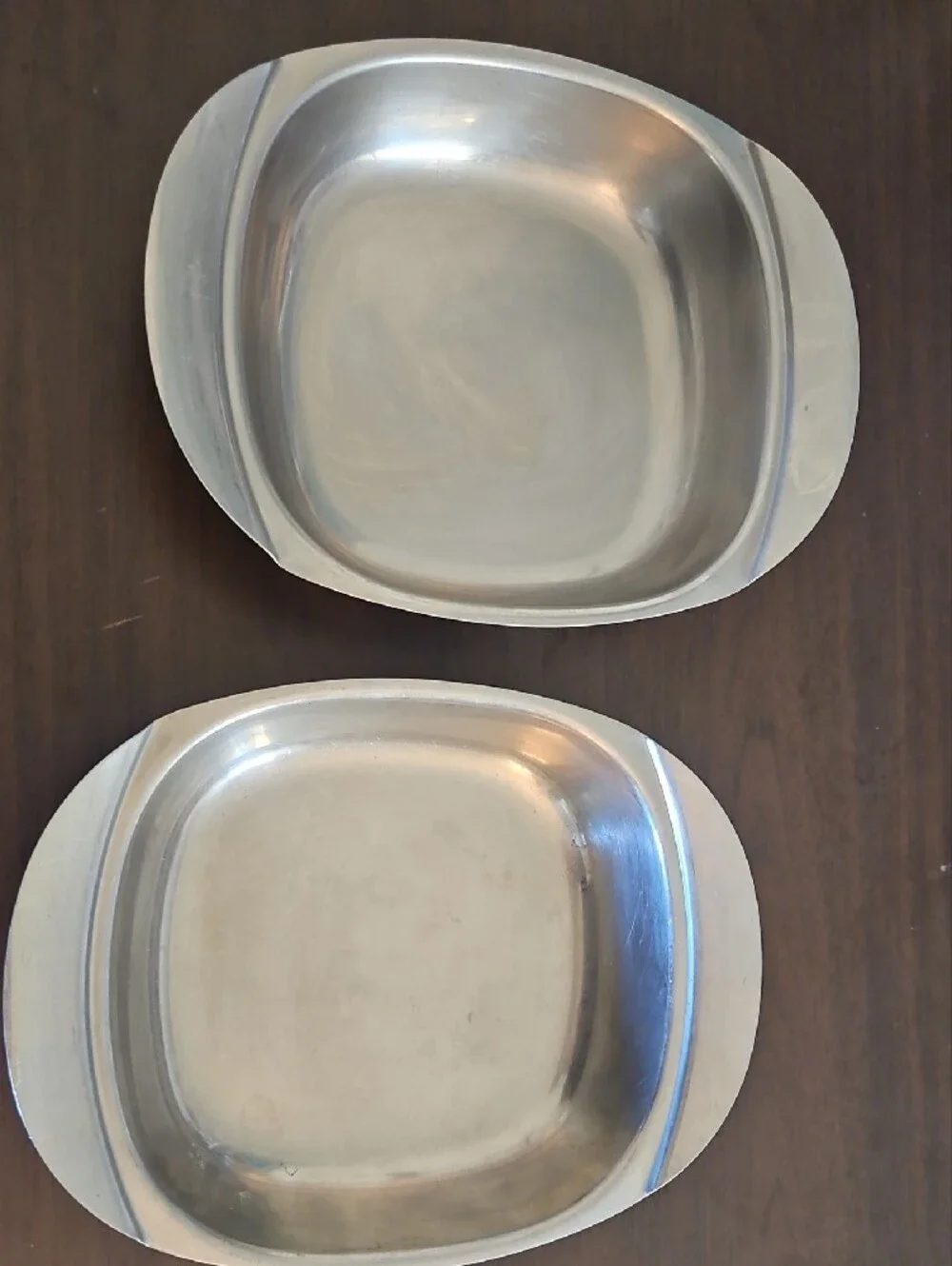Vintage CULTURA Stainless Steel Set Of TWO (2) Serving Bowls Sweedish 18/8